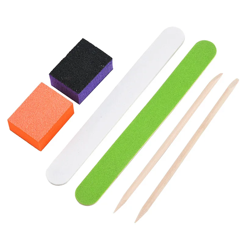 Disposable nail and manicure set, mini polishing file for square files, nail file and manicure tools for home use