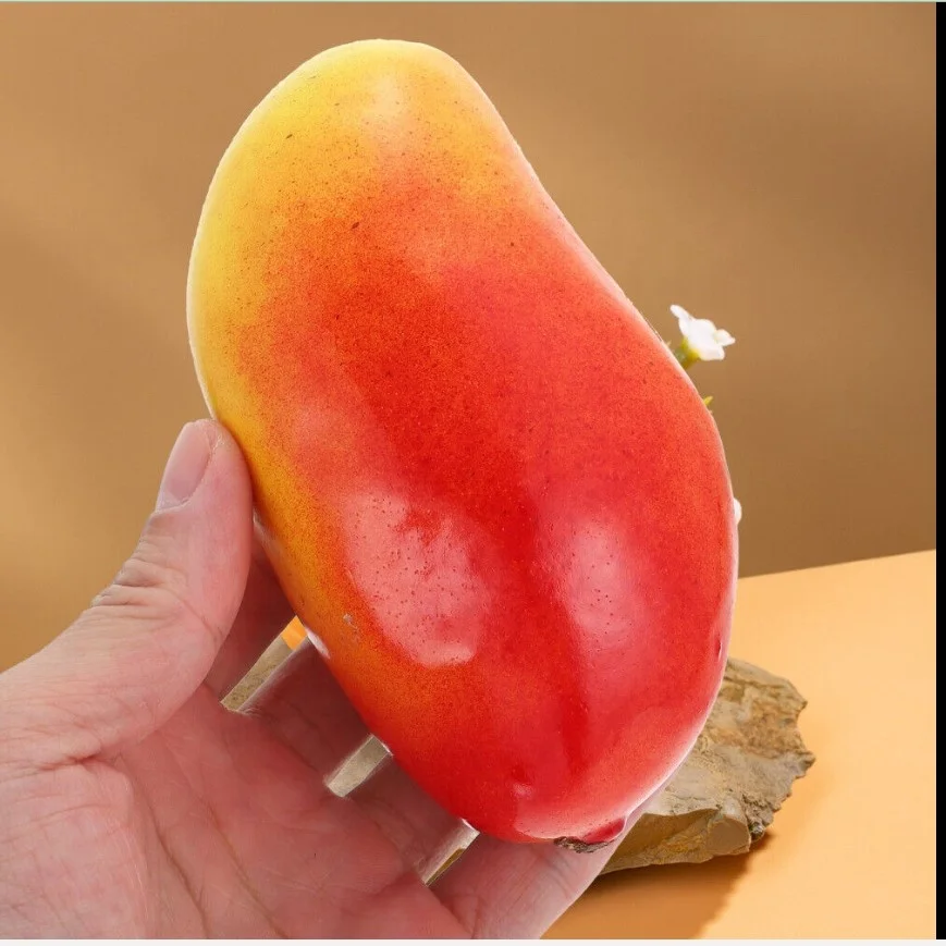 wholesale realistic cheap decorative fake fruit artificial mango with free sample