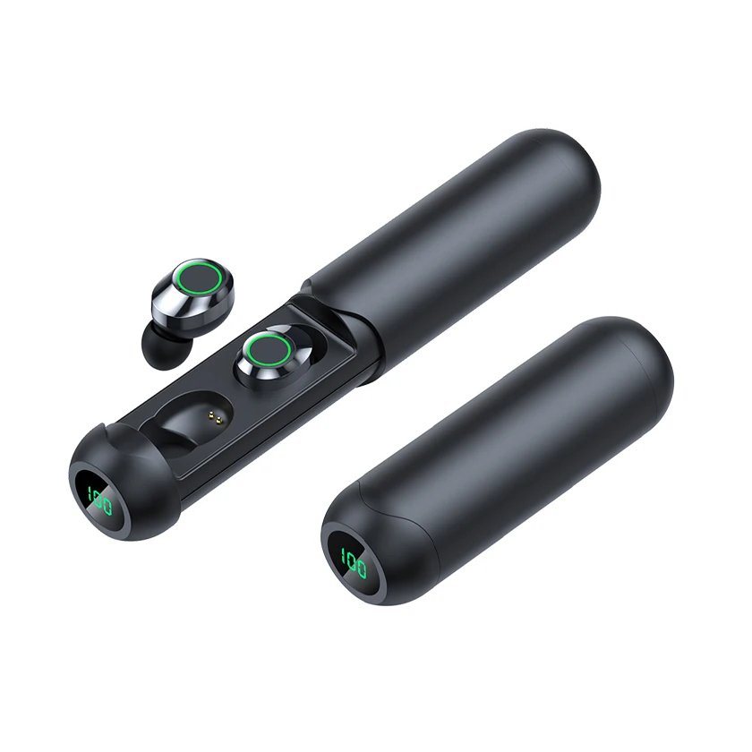 BQ40 Tws 5.3 in Ear Headphones Bluetooth Waterproof LED Flashlight Earphone Touch Wireless Headphone Sport auriculares