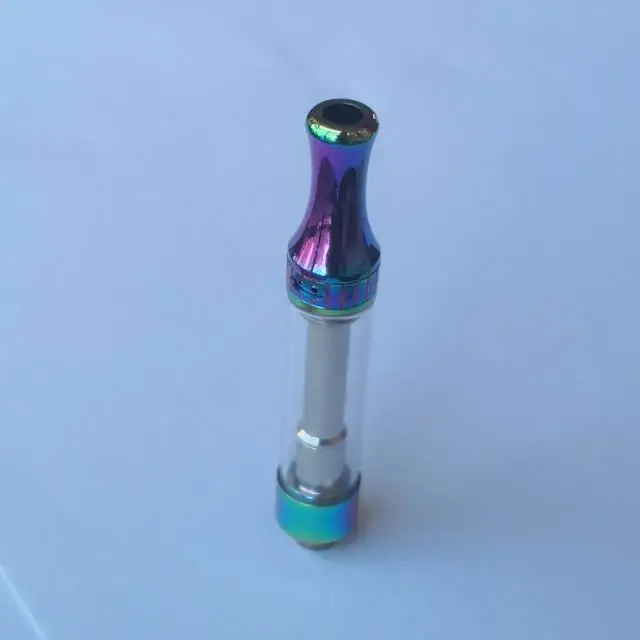 
Quartz coil top air hole adjustable air flow 510 thread no leakage bulk sale G10 CBD cartridge rainbow capacity 1.0ml D10.5mm 