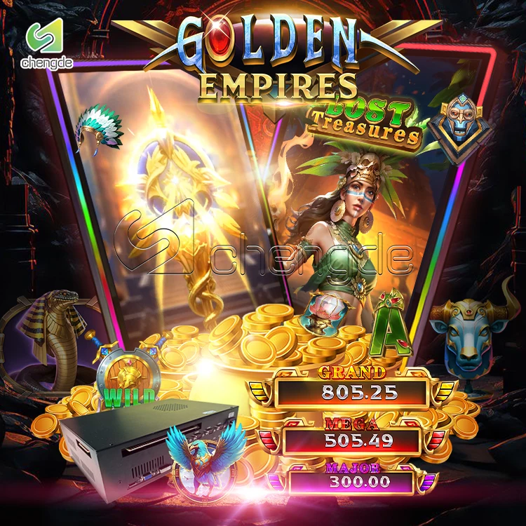 Indoor Coin Operated Games Lost Treasures Golden Empires 6 In 1 Vegas Style Diamond Game Board Optional Fusion Skill Game