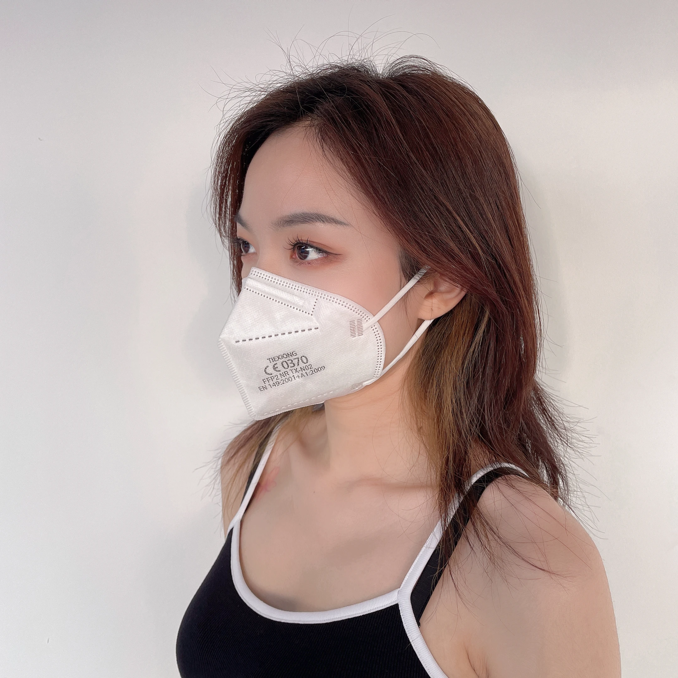 Ffp2 Mask Black 5 Layers Protection Black Customised Children Ffp2 Personal Protective Dust Mask