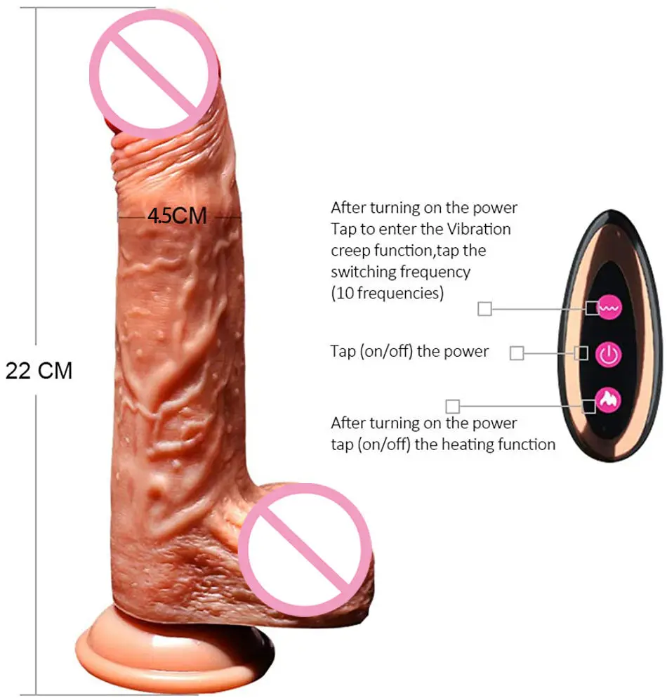Huge Liquid Silicone High Quality Penis Dildo Flesh Color Dildo For Women Powerful Telescopic Vibrating Dildo
