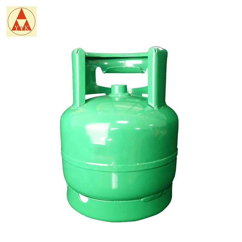 Good Sale Green 2KG LPG Gas Cylinder with burner Cooking Gas Cylinder for Camping BBQ in Ukraine Russia