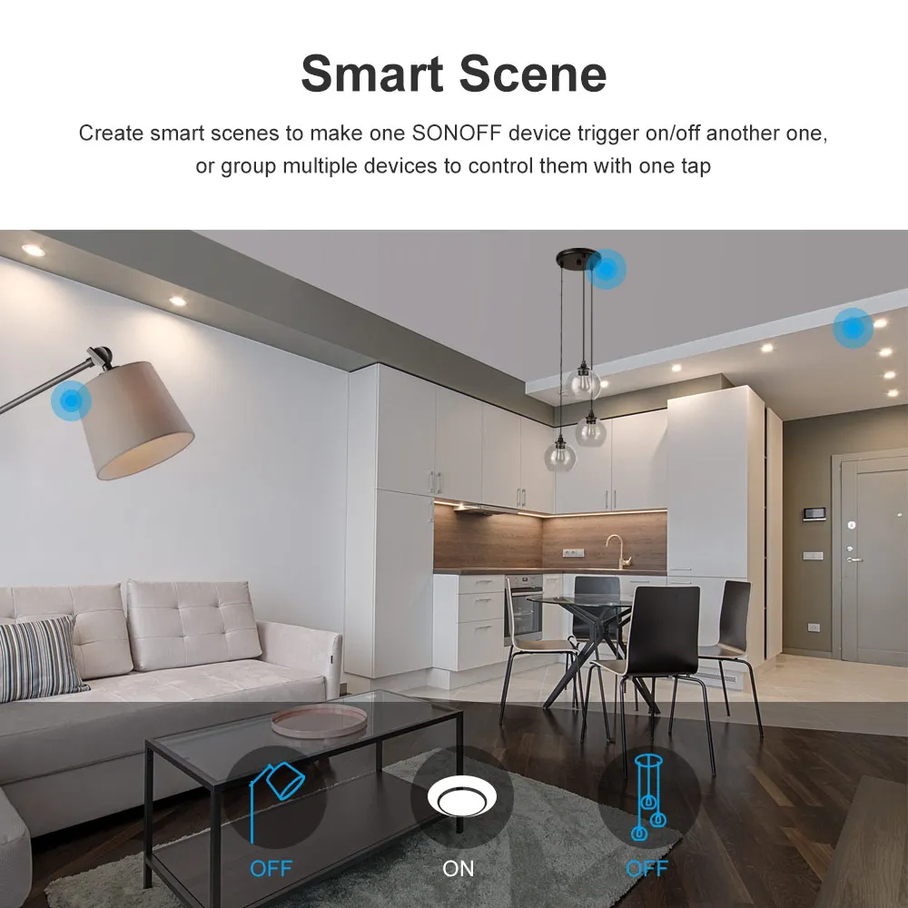 SONOFF T2 ЕС 1C TX Wi-Fi настенный сенсорный экран панель Выключатель света 1 комплект дистанционное управление таймер умный дом работа с Alexa заводская