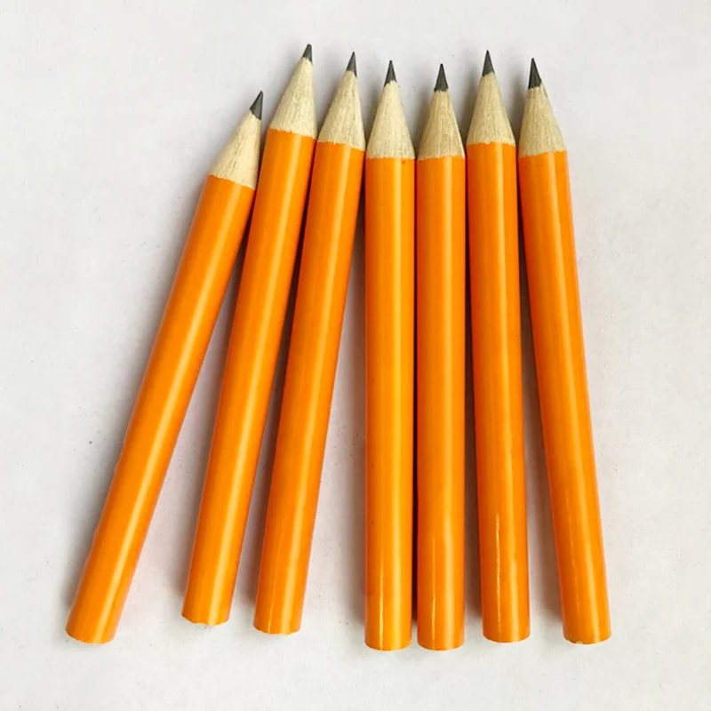 Cheap mini size wooden cute hb #2 golf pencil with eraser in bulk for kids school office