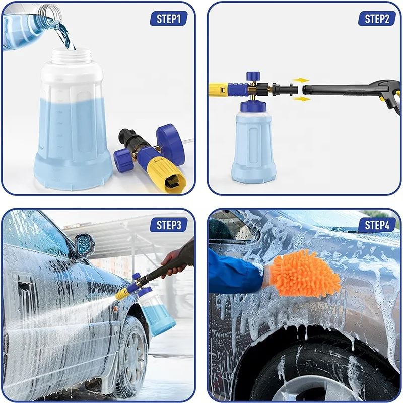 Foam Cannon S V3.0 For Bosch Aqt Aquatak And Black And Decker Pressure Washers