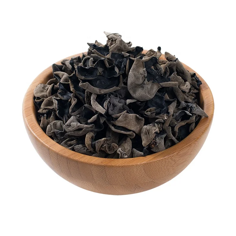 
slow price cheap small Edible dried black tree fungus full black mushroom agaric wood fungu 