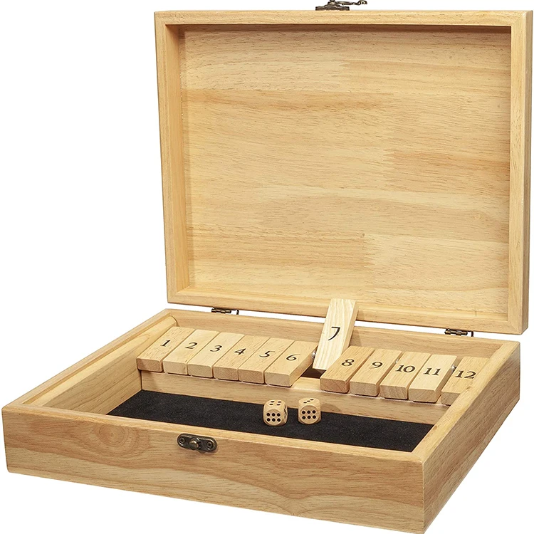 
Wholesale High Standard Wooden Toppling Domino / Dominoes Games Wooden Box 