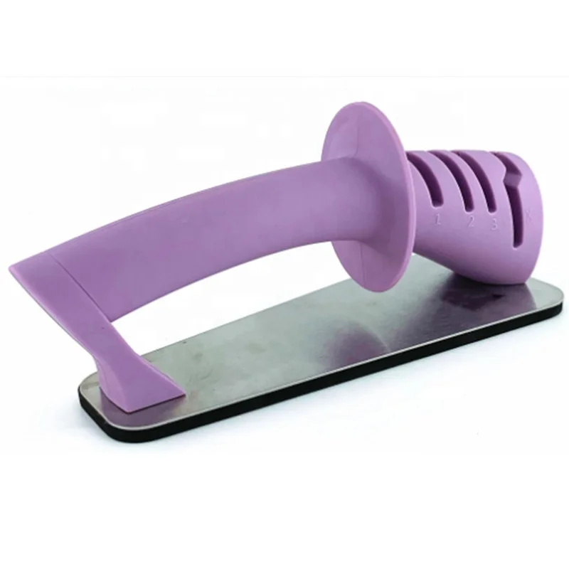 Amazon hot selling kitchen accessories tool best 4 stage household Non-slip knife sharpener