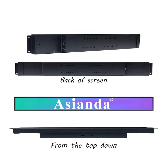 Popular 23.1 Inch Ultra Wide Stretched Bar Lcd Advertising Lcd Panel Display Digital Signage Supermarket Shelf Edge For Shelf