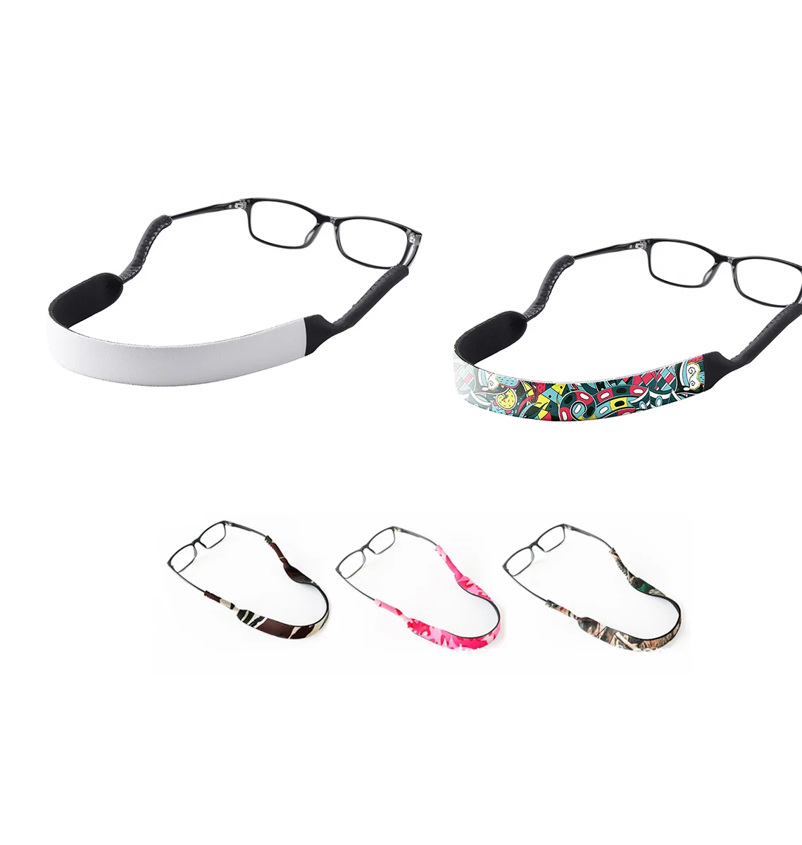 Custom printed Logo Unisex Sport Anti Slip Glasses Chain Service Custom Logo Sunglasses Rope