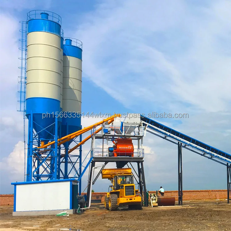Hzs25/ 35/50/60/75/90/120 M3 Concrete Mixing Plant Machine From Manufacturer