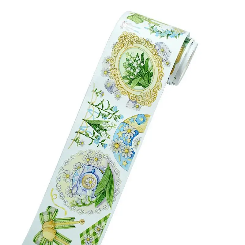 Colored Custom Printed UV spot clear special ink Masking paper Washi Tape