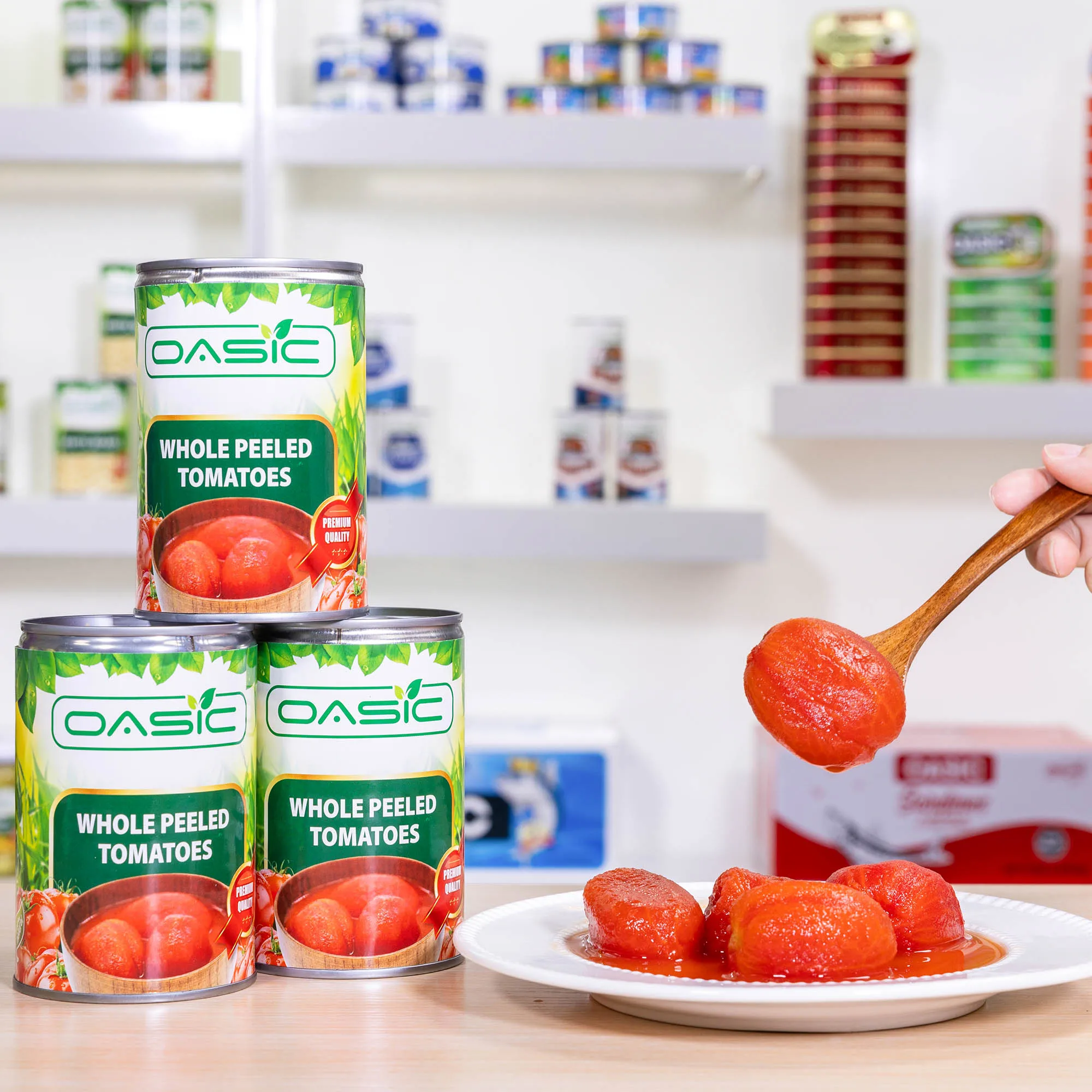 Hand Picked Premium Raw Material Canned Peeled Tomato Support OEM Service