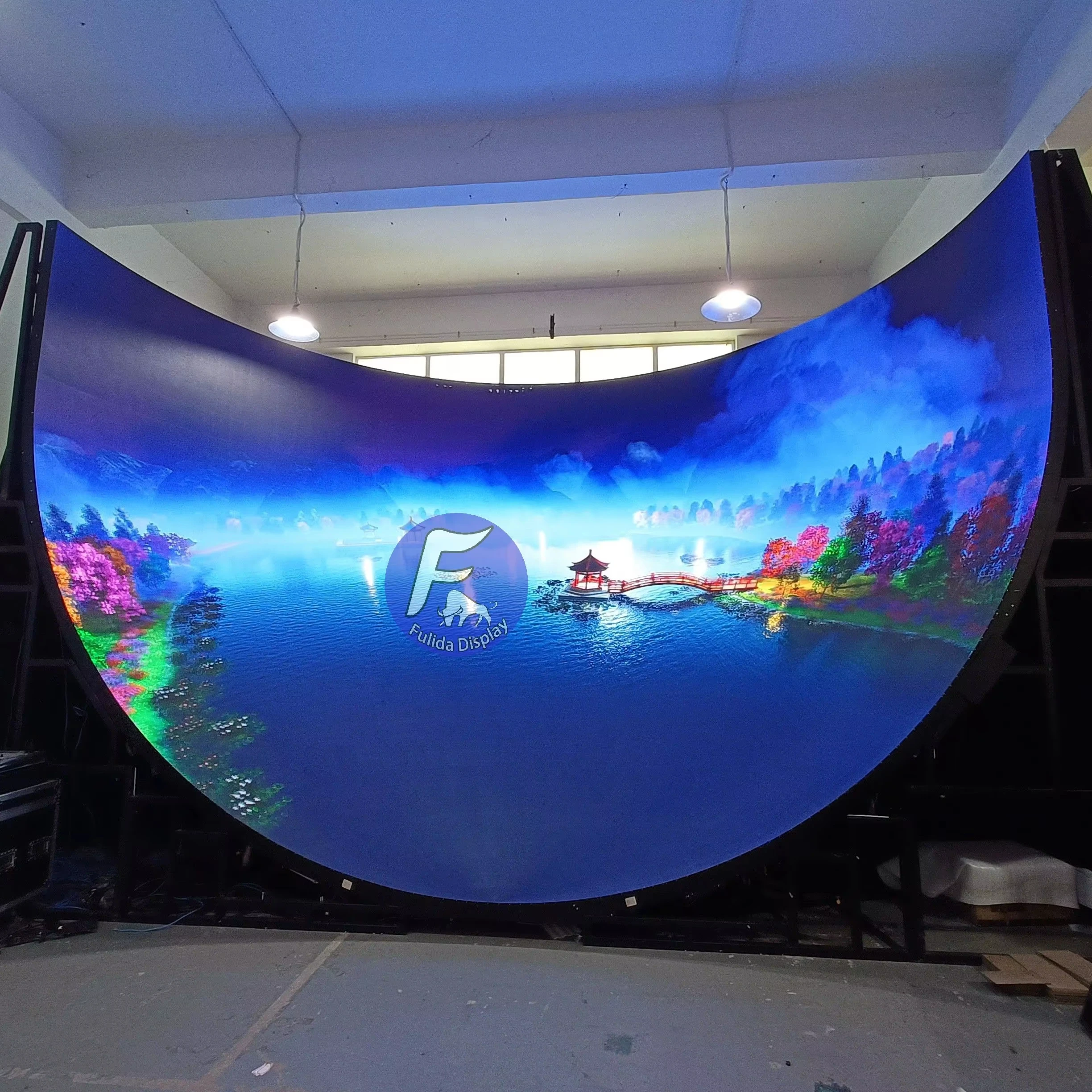 fine pixel led video wall indoor P0.78 P0.93 P1.2 p1.56 p4 flexible led display screen advertising curved Column tunnel virtual