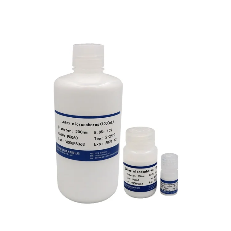 100mL 200nm Latex-Enhanced Immunoturbidimetry Test Polystyrene Microspheres Carboxyl Microspheres