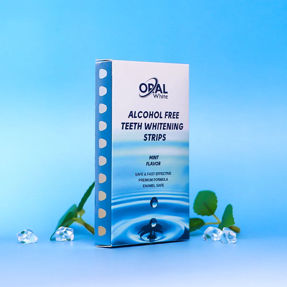 OEM ODM Bright Smile 14 Pouches Hp Good Whitening Alcohol Free Dry Teeth Whitening Strips