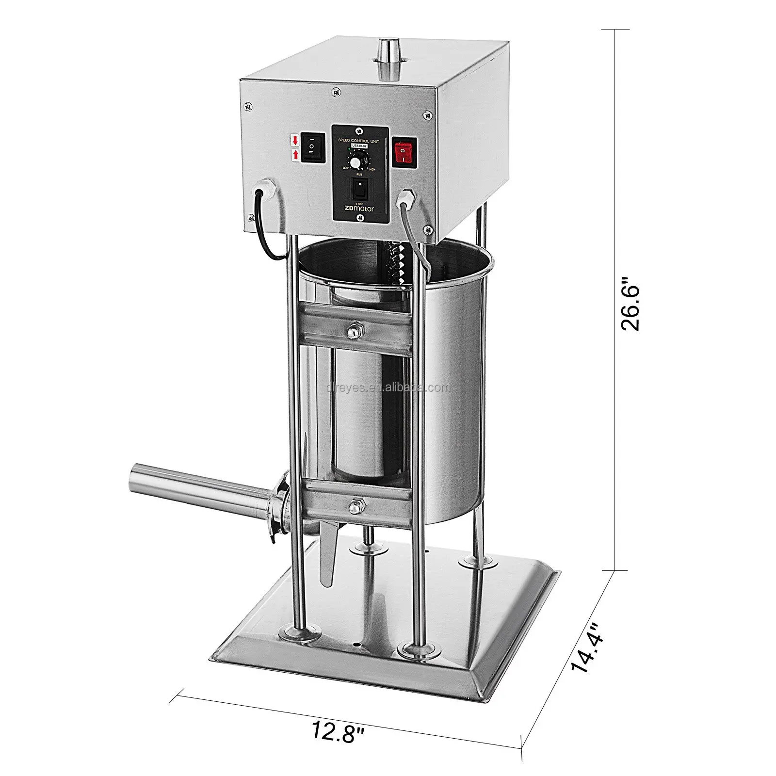 10l 25lb Electric Commerical Sausage Stuffer Stainless Dual Speed Price