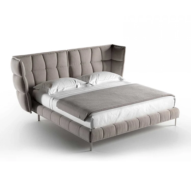 Современная тканевая кровать большого размера для кровати, мебель для комнаты