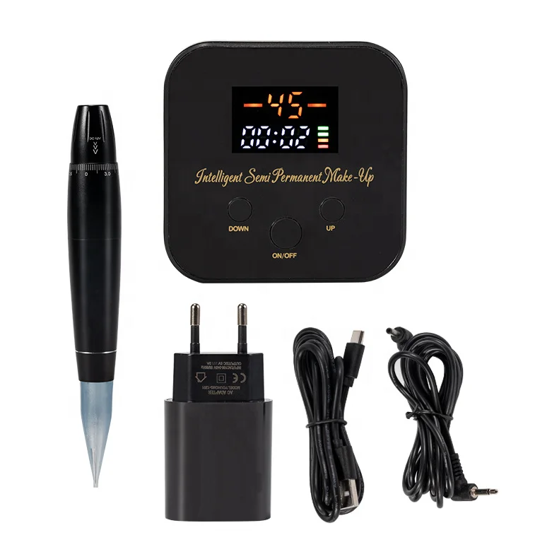 New Type Tiny Digital Micropigmentation Power Supply Tattoo Pen Permanent Makeup Machine
