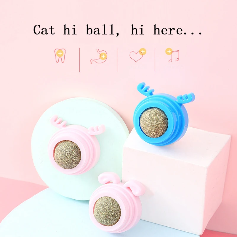 1PCS Catnip Sugar Solid Catnip Sugar Long Strong Pill Energy Ball Cat Nutrition Cream Licking Solid Candy Cats Lovely Snacks