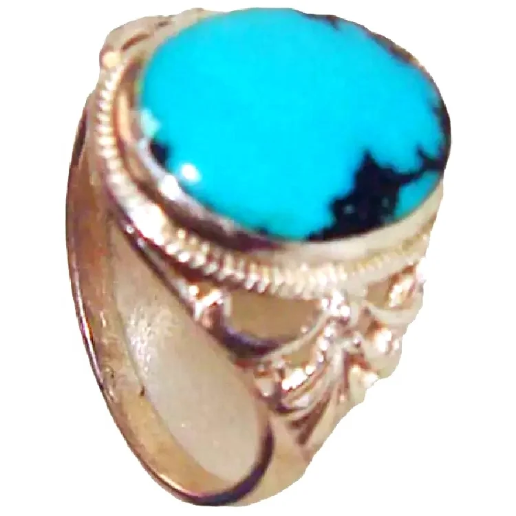 Turquoise ring jewellery Natural Arizona Turquoise Ring