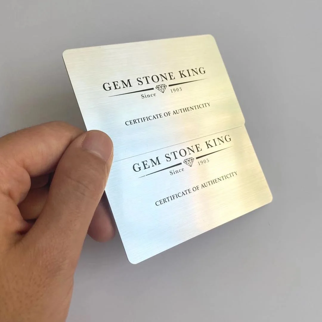 High Quality Customized Printing CR80 PVC Gold Silver Membership VIP Business Gift Card