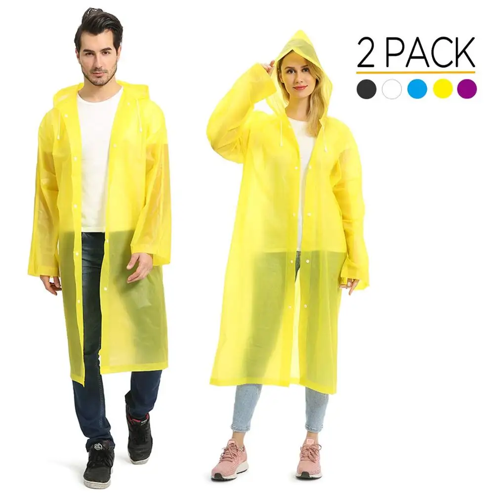 
2019 Reusable Fashion 100% Eva 10 colors New cheap desgin Hot sale clear adult rain poncho raincoat 
