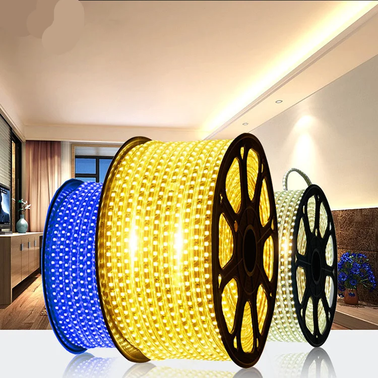  Дешевые 220v 50m уличные гибкие 5050 Smd 100m Rgb водонепроницаемые светодиодные полосы неоновые лампы