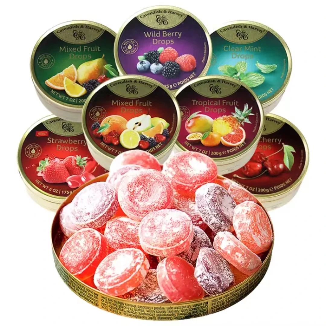 Немецкий импортный смешанный вкус Мятные Твердые конфеты Фруктовые Конфеты 200 г самый продаваемый сахар