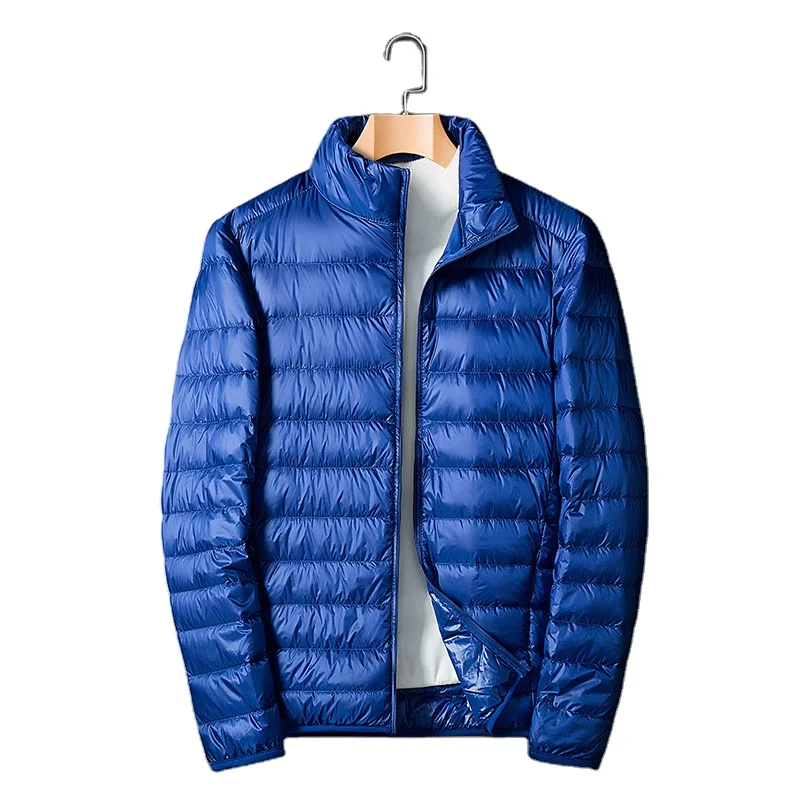 
OEM Custom Classic Winter Light Weight 100% Nylon Padded Quilted Jacket Men Puffer Down Jacket 