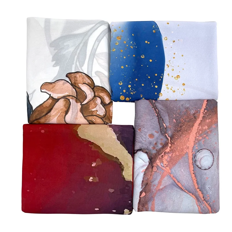 wholesale chiffon abaya turkey for sudanese women muslim toub dress digital printed voile japan polyester greige fabric arab