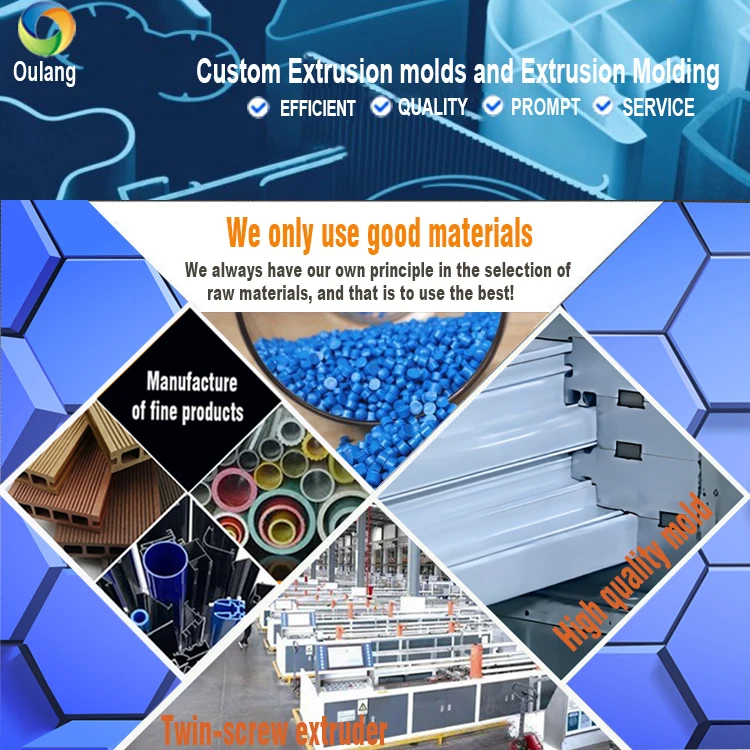 Custom Design Oem Odm Made Extrusion Mould Plastic Molding   Extruded products are used in central air conditioning