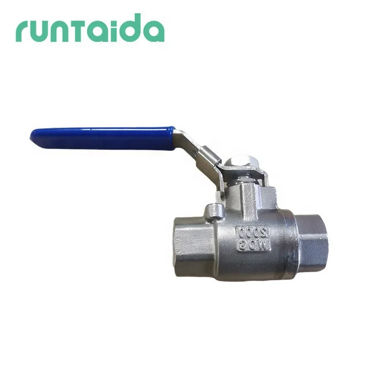 1/2 4 2 inch full welded 2 Piece Screw brass Ball Valve