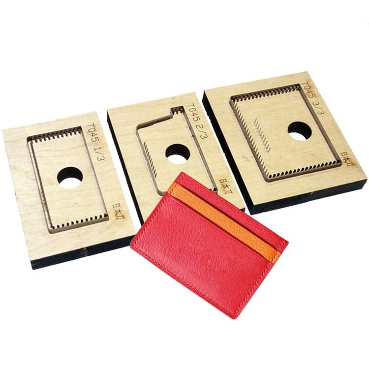 Double-sided bus bank card sleeve knife mold handmade leather laser wooden cutting dies