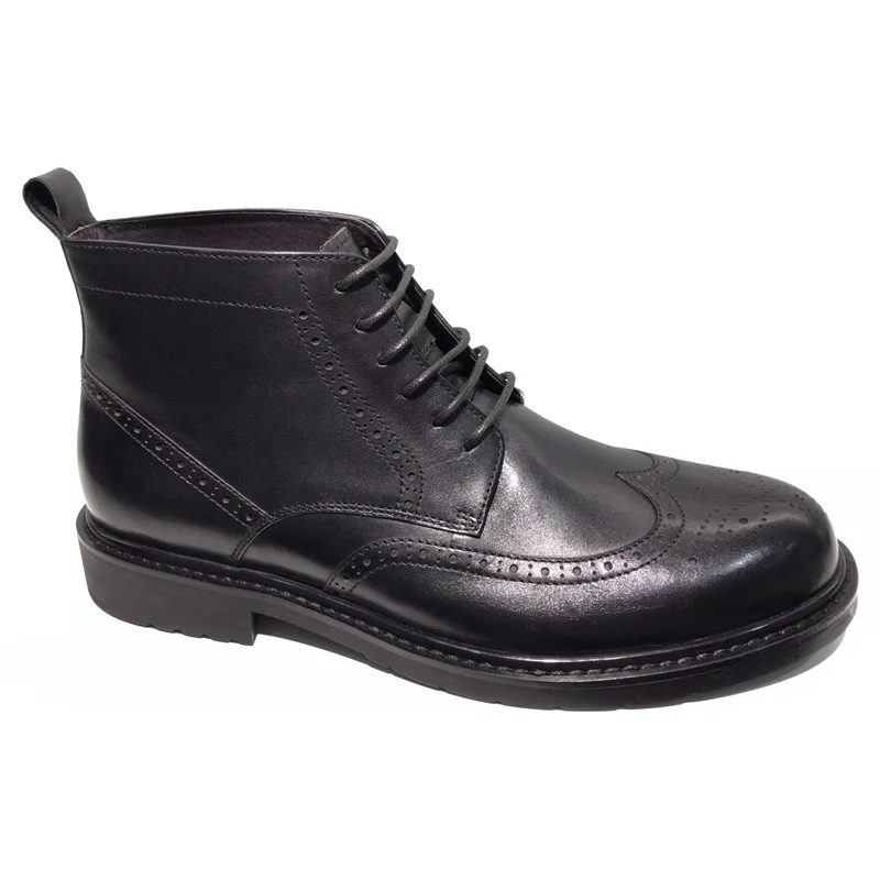 Fast delivery of the best and most popular luxury goods wholesale formal shoes men boots black leather casual ankle boots