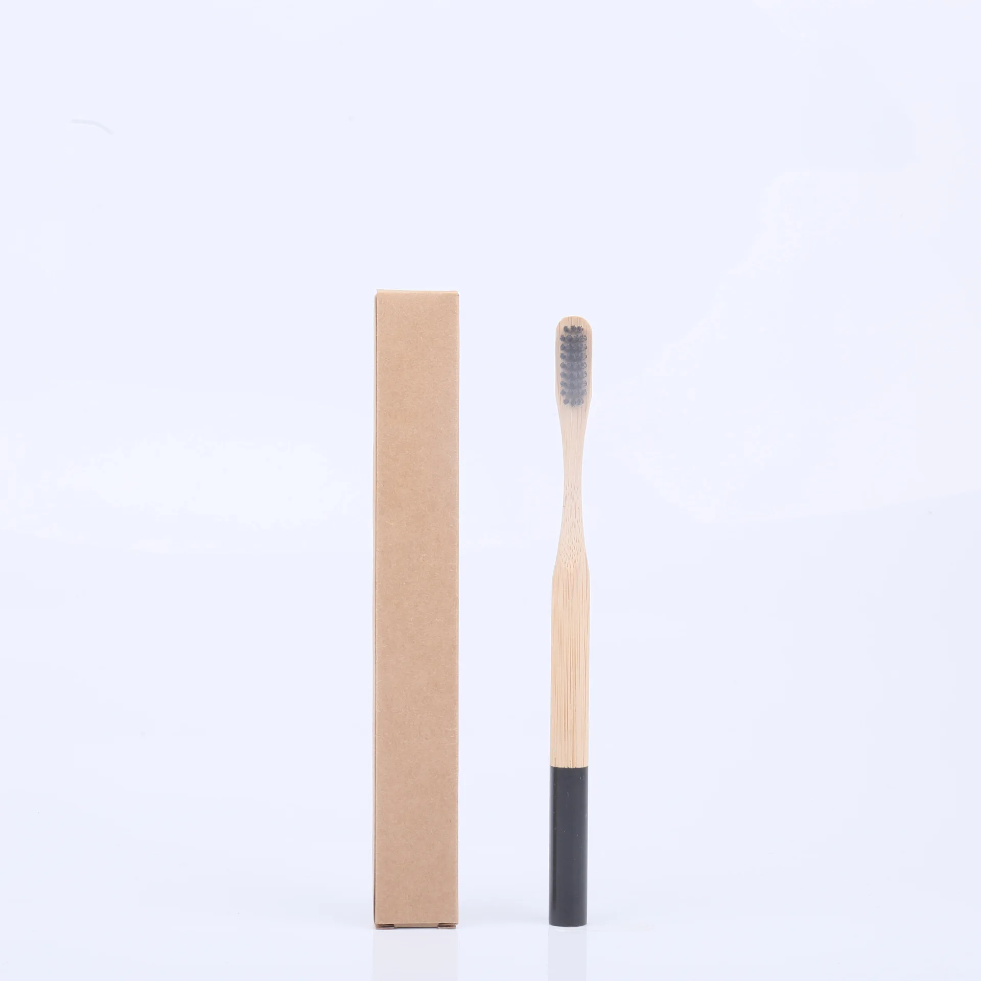 Новые товары, Экологичная бамбуковая зубная щетка с круглой ручкой от производителя