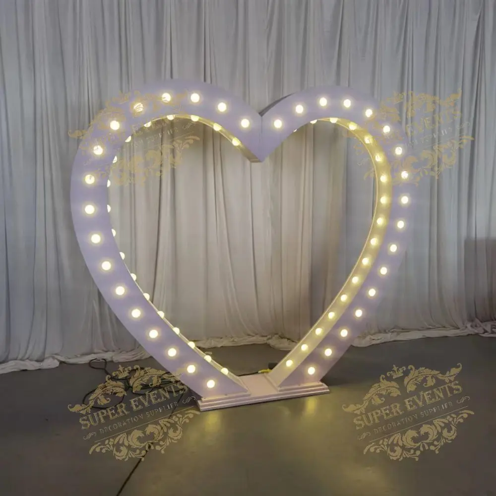 Event Decoration Background Arch Backdrop Stand Acrylic Pvc Chiara Arch Backdrop Panels with Led Light For Wedding Party Stage