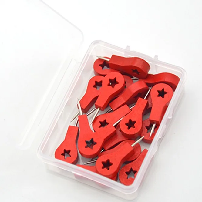 Drawing Photo Wall Studs Cork Board Pins Red Wood Map Markers Thumbtack Pins Push pin