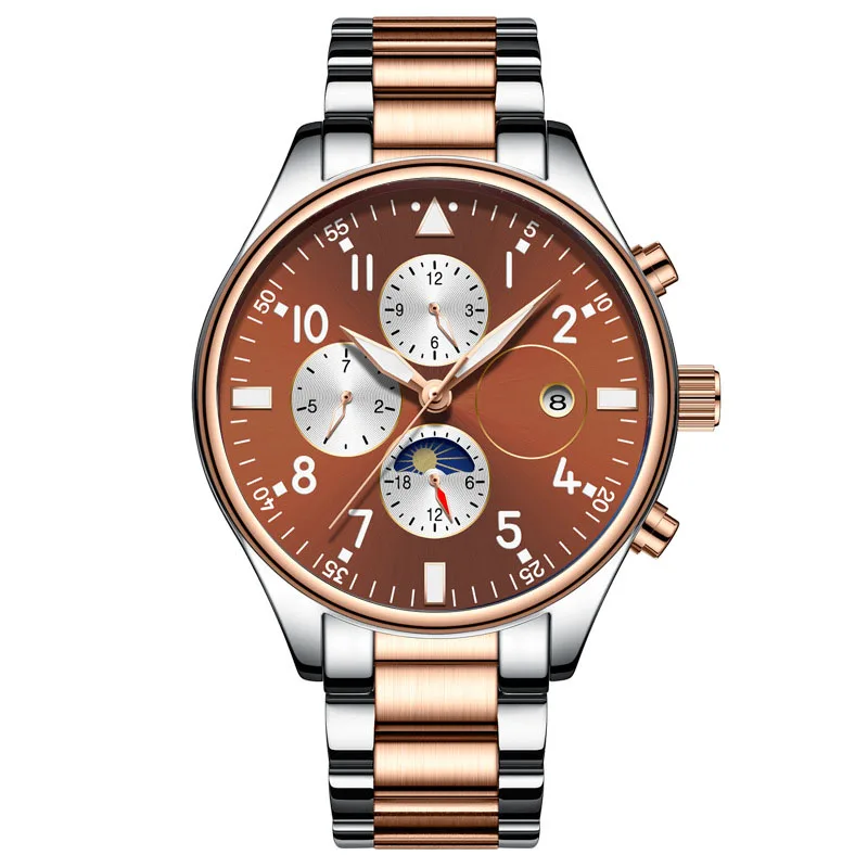 Hot Sales Wholesale Steel Bands Men Automatic Mechanical Watch business fashion mens waterproof watches accept custom logo