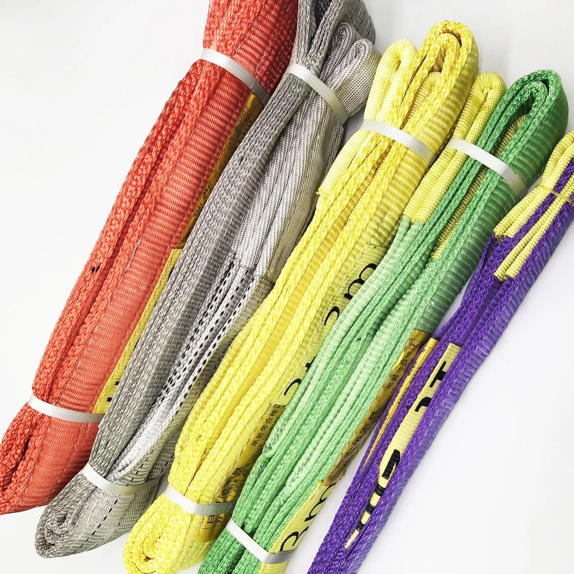 5Ton  100% polyester lifting flat webbing sling
