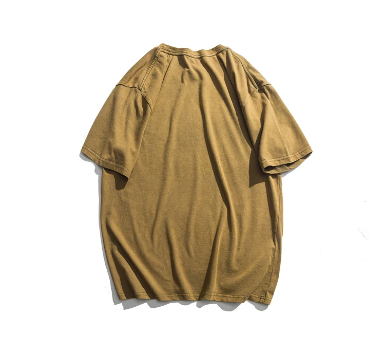 Футболка мужская летняя хлопковая, короткий рукав, модный Повседневный Топ, на заказ