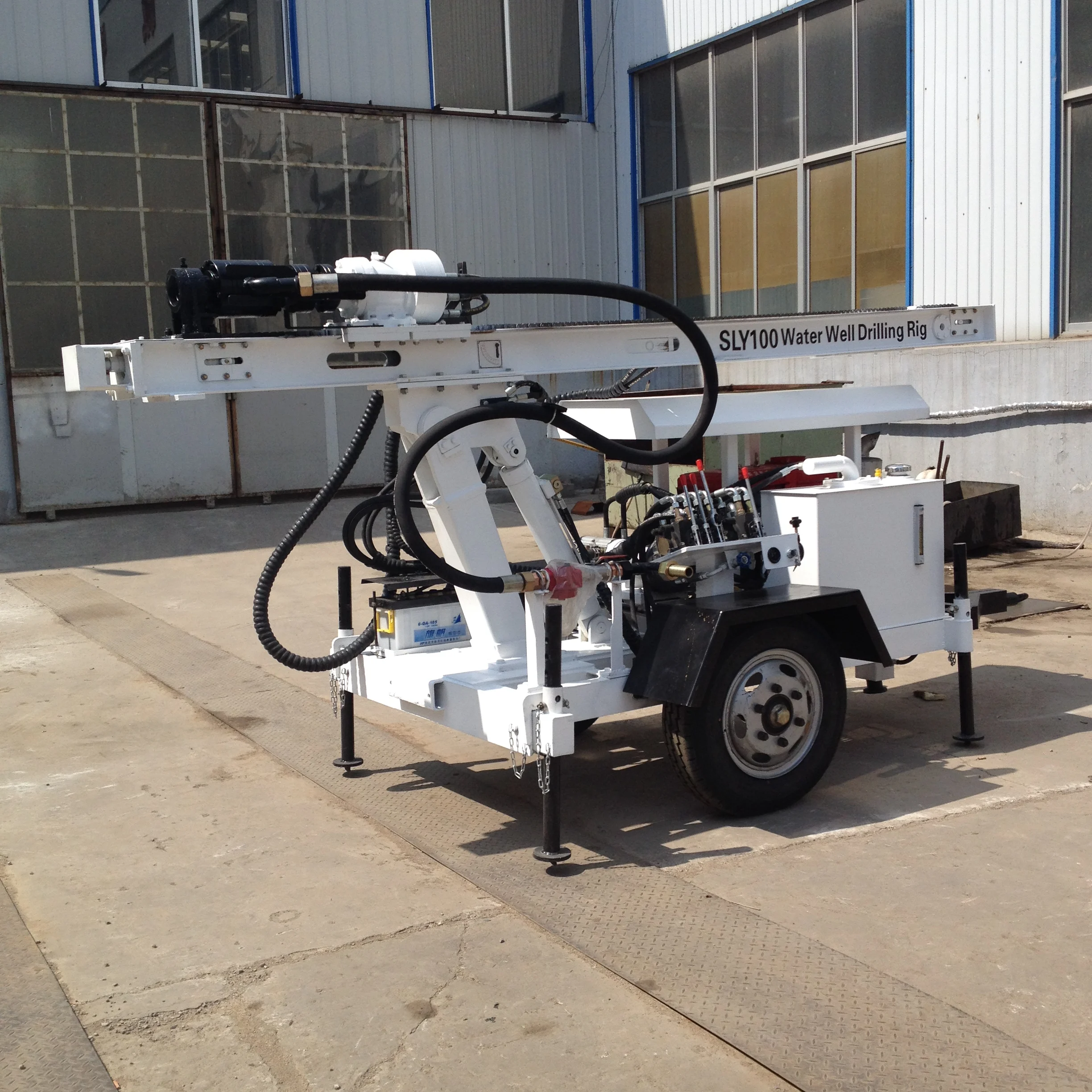 mini hydraulic l portable borehole water well drilling machine SLY100