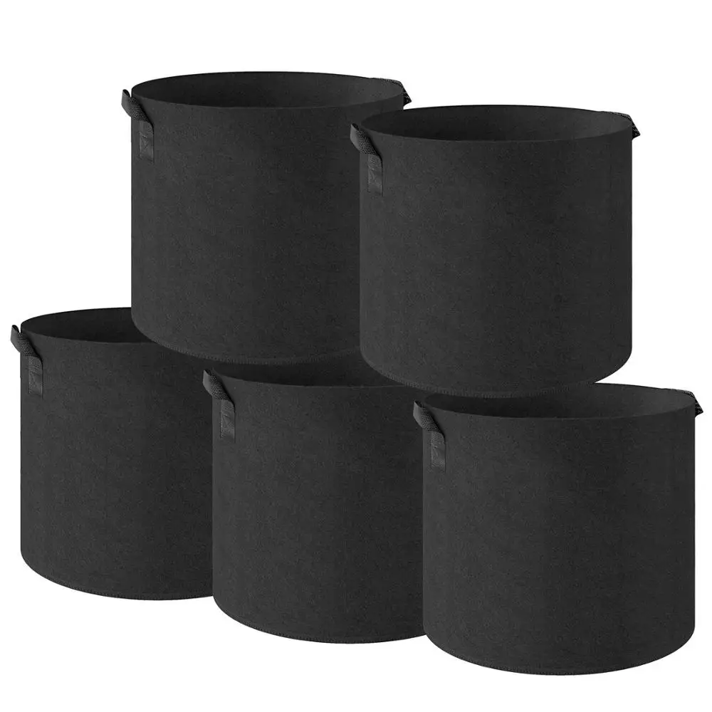 10 gallon china manufacturer fruit mushroom potato strawberry planting garden round fabric felt pot non-woven grow bags