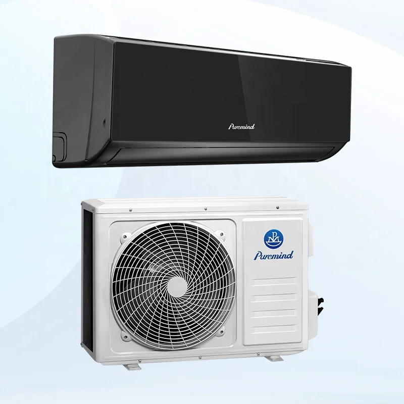 China Brand Puremind R32 R410a Wall Mounted Split Air Conditioner Inverter Cooling Fast 12000Btu 18000Btu 24000Btu
