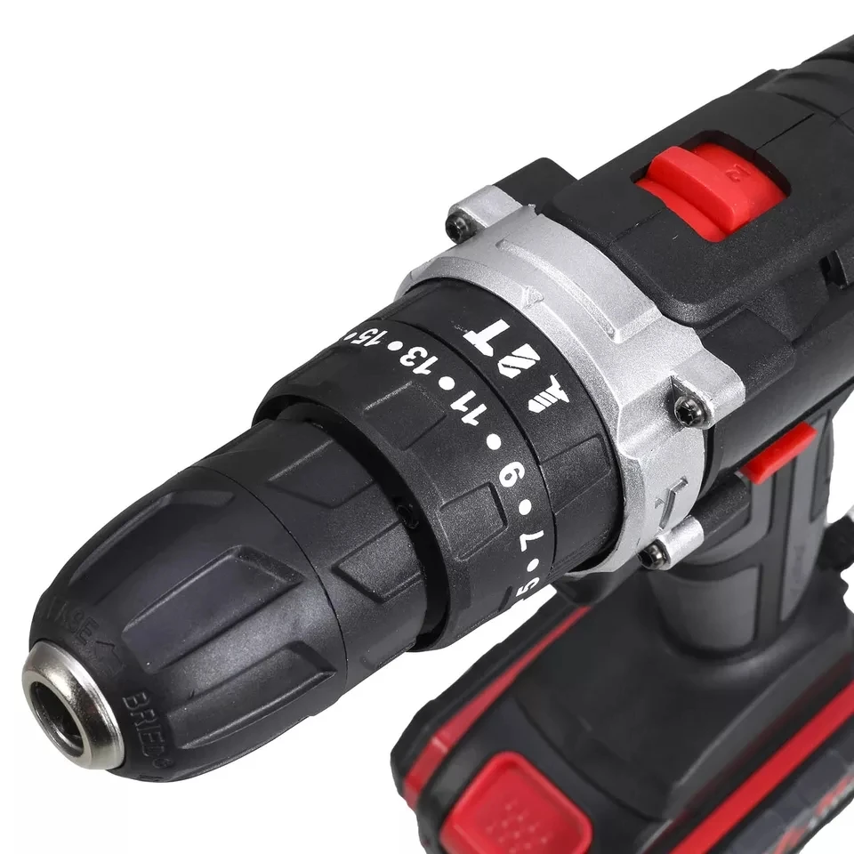 48VF Wireless Electric Drill Impact Drill Set For Home Cordless Screwdriver Lithium Battery Cordless Drill Wrench