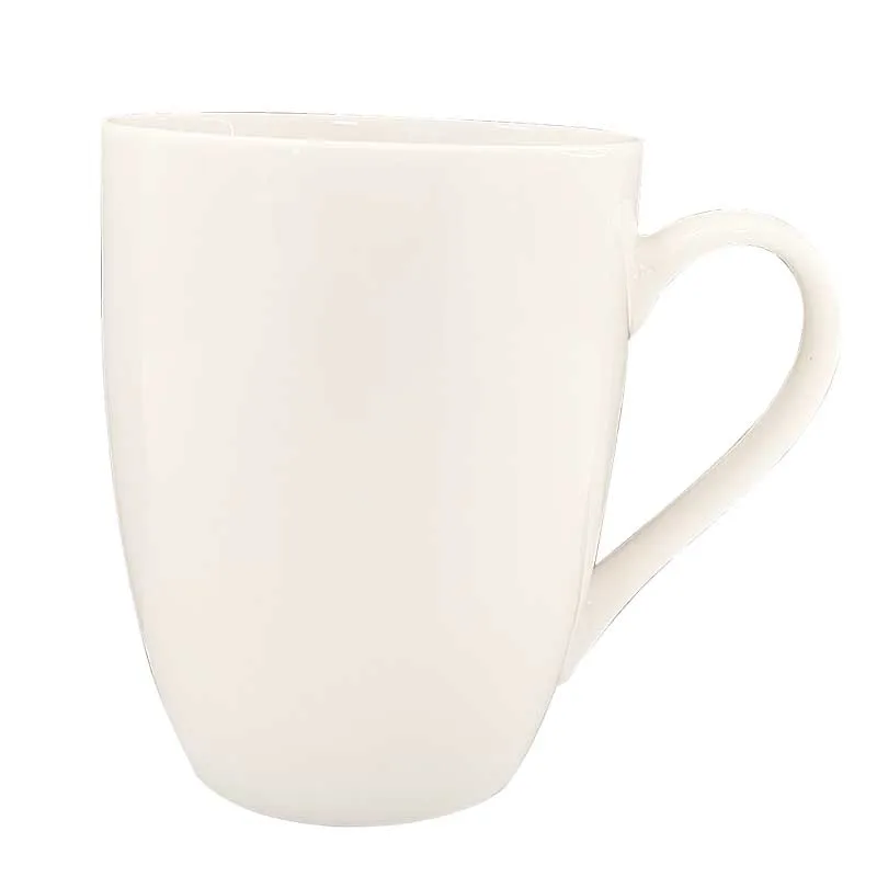 Modernqiu Custom 350ml 12OZ White Ceramic Mugs Personalized minimalist design bulk coffee cups  personalized coffee cups