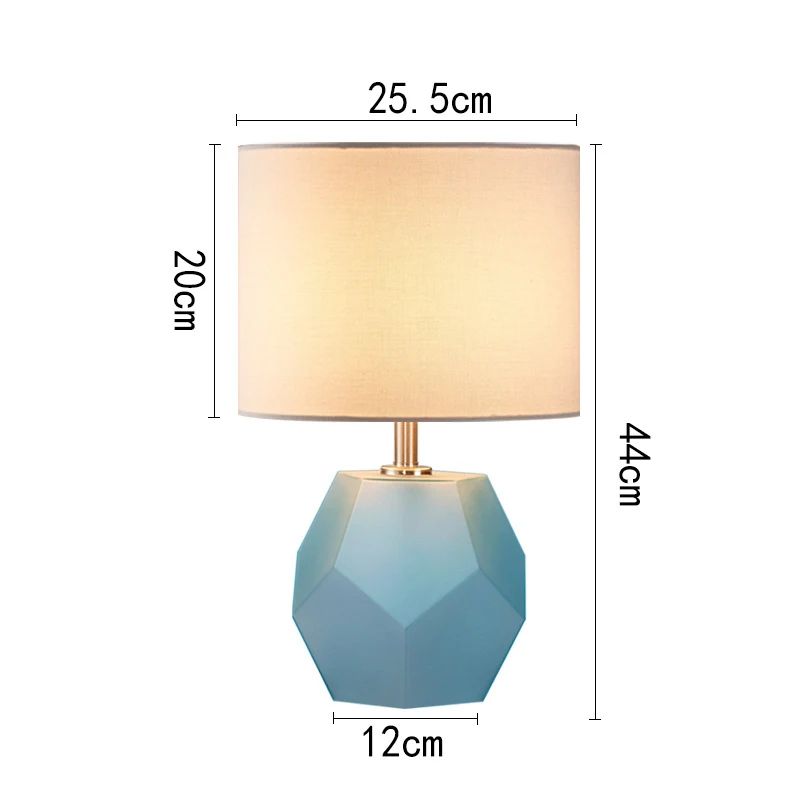Nordic style glass desk lamp reading led simple and creative modern hotel family bedroom bedside lamp