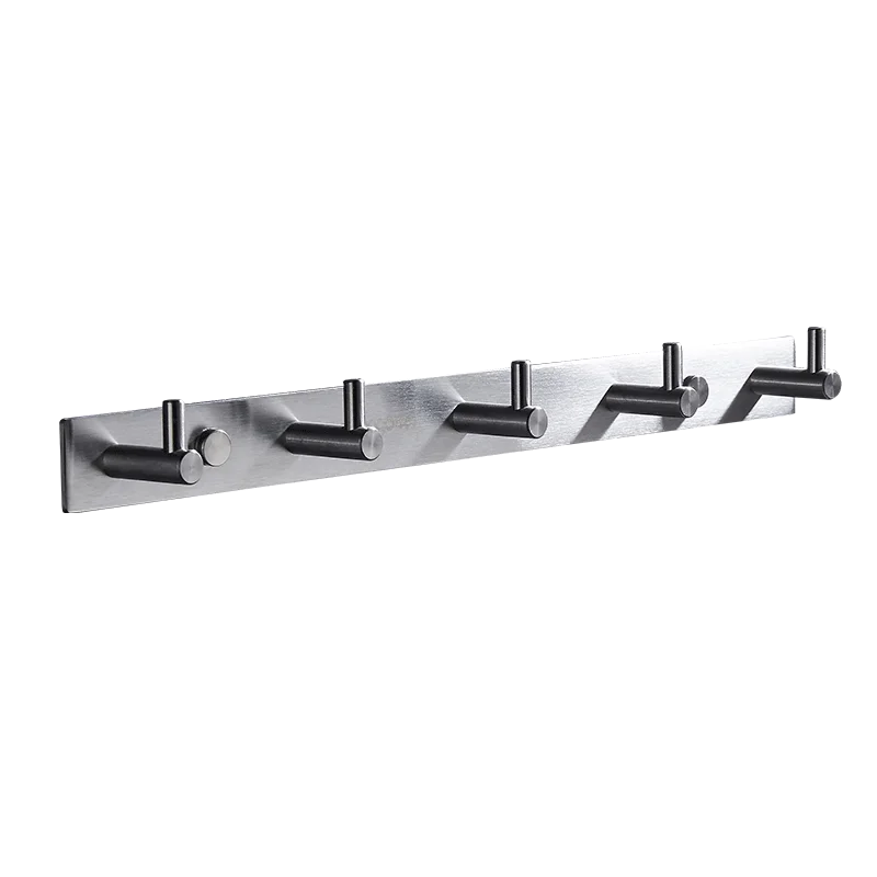  Stainless steel wall mount bathroom accessories double sided adhesive robe coat clothing towel